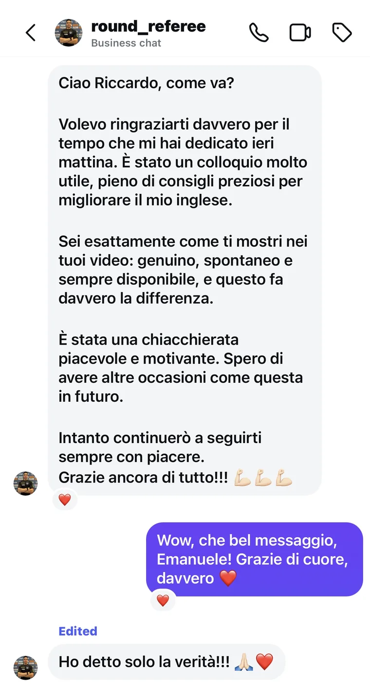 Messaggio di Emanuele Rotondo