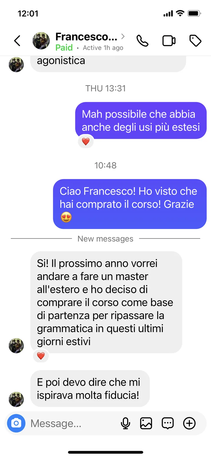 Messaggio di Francesco
